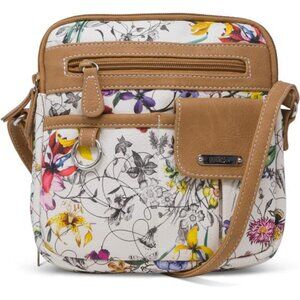 North South Mini Zip Around Crossbody Bag
